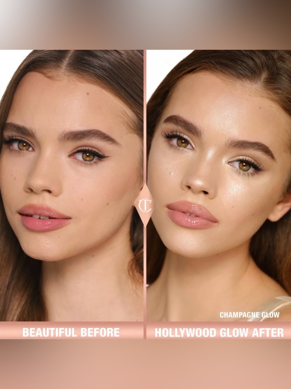 NEW! Charlotte Tilbury Glow Glide Face Architect Highlighter in Champagne Glow - Picture 3 of 11